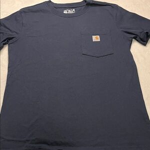 Carhartt Navy Short Sleeve Tee with Pocket